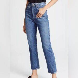 Agolde Pinch Waist Jean High Rise Kick Flare Placebo Blue A095-811 Sz 24 Classic